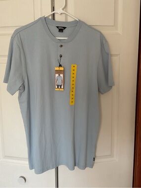 Eddie Bauer Light Blue Short Sleeve Henley
